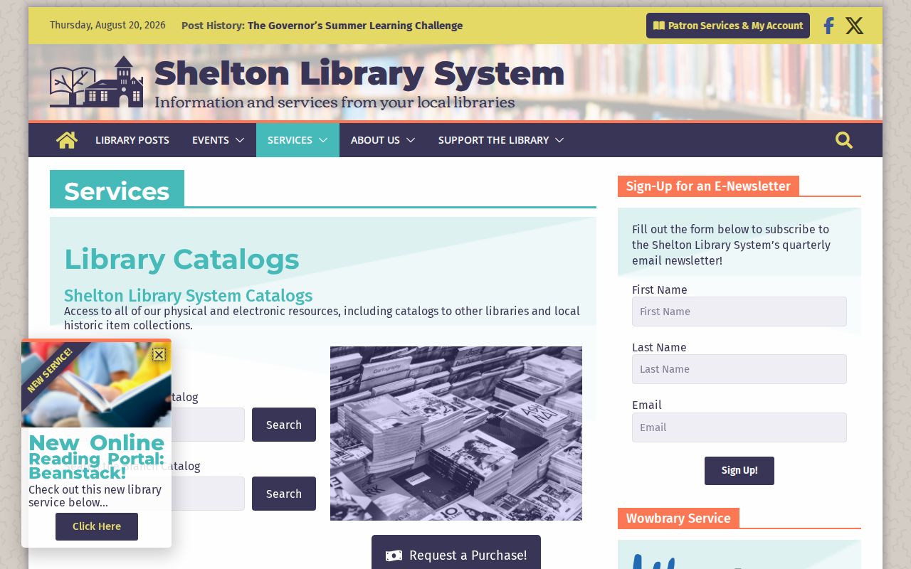 Shelton city directory local-history research at the Shelton Library System