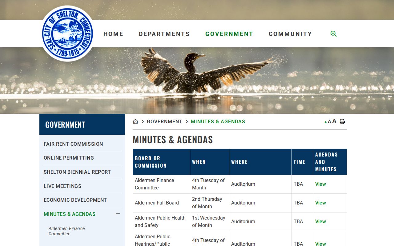 Shelton neighbors civic minutes and agendas for block research